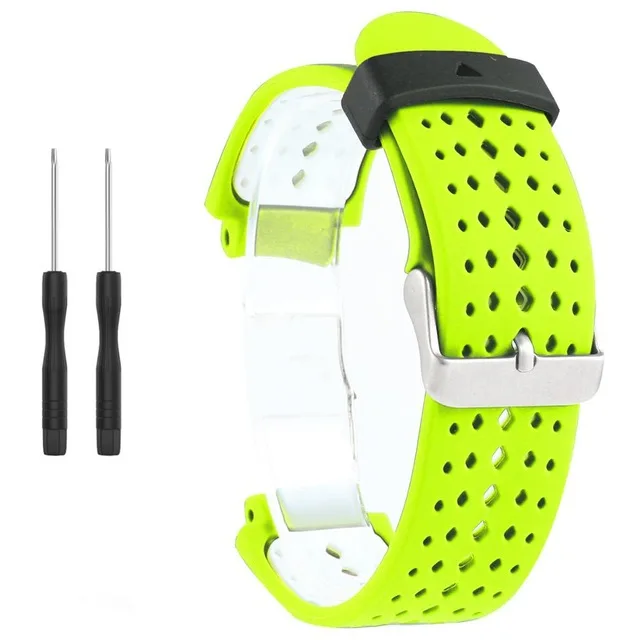 7 Универсальный сменный ремешок для часов Garmin Forerunner 220 230 235 620 630 735 двухцветный мягкий силиконовый смарт-ремешок для часов - Цвет: 7