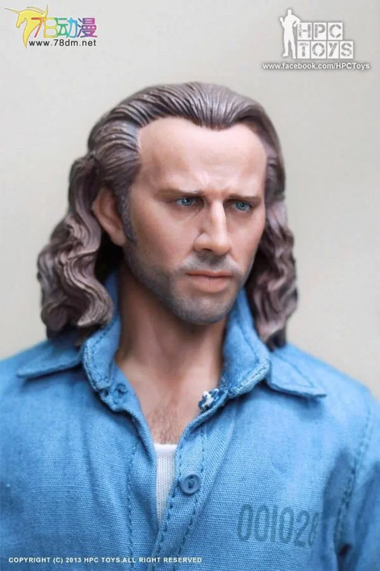 

Spot 1/6 Scale Soldier Air Prison Nicolas Cage Head Sculpture Model for 12 action figure body