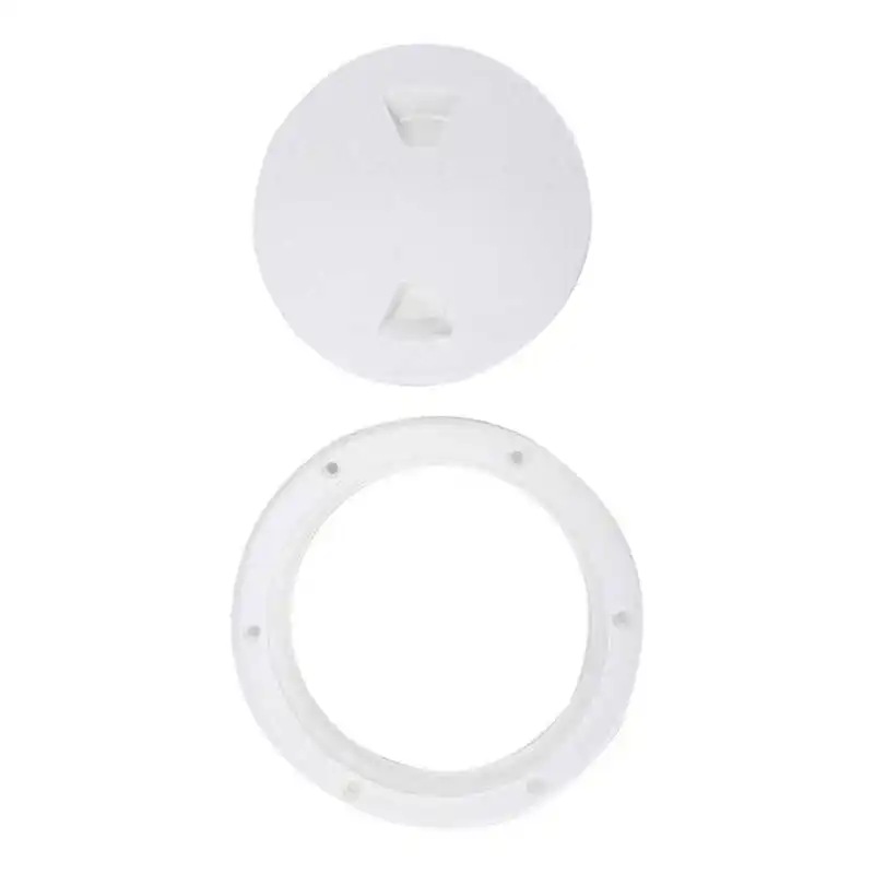 Deck Plate 6in Round White Hatch Access Hole Reinforced Design for Marine Yacht |