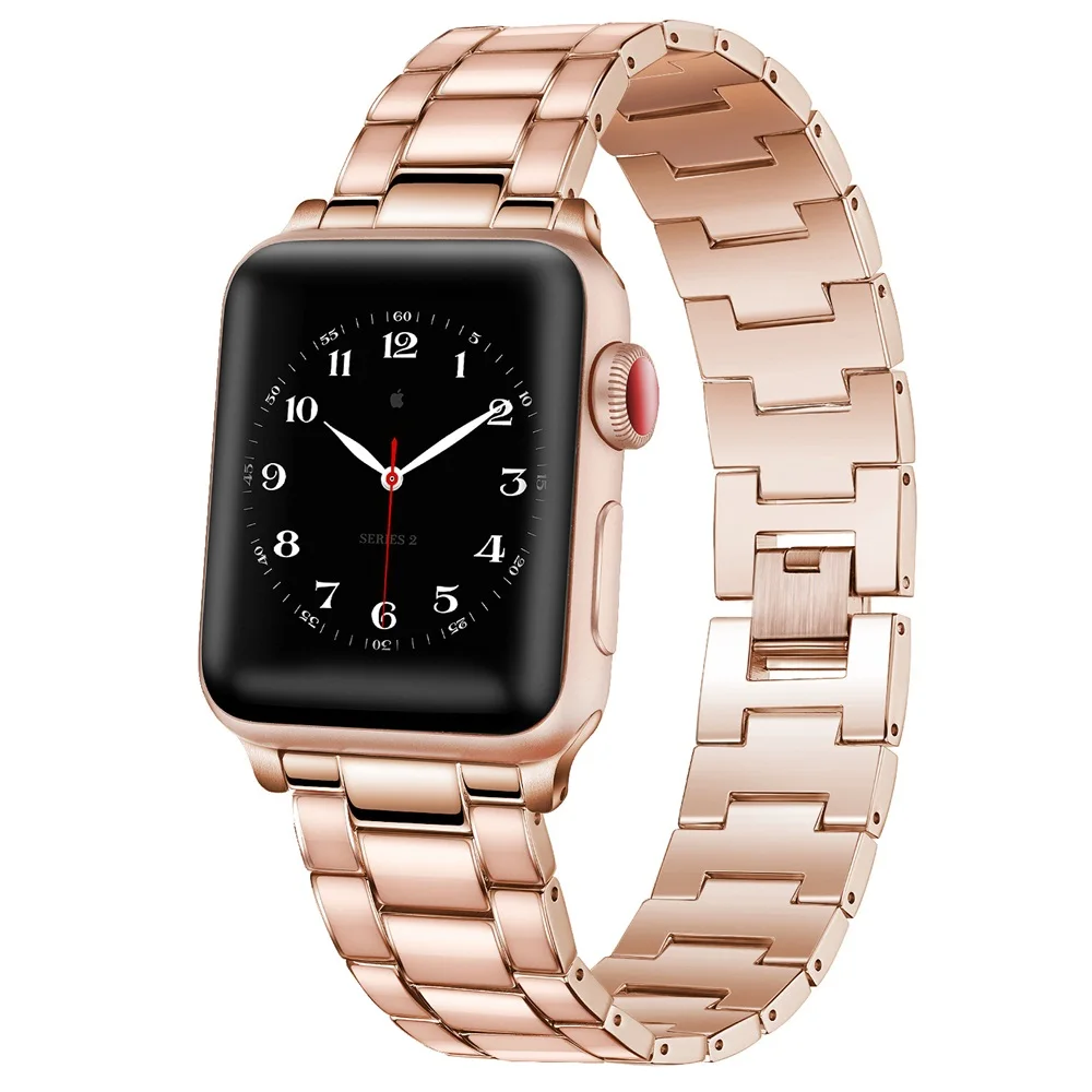 

pulseira for apple watch band 5 4 40mm 44mm men women bracelet for iwatch 3 42mm 38mm bands metal strap armband watchband correa
