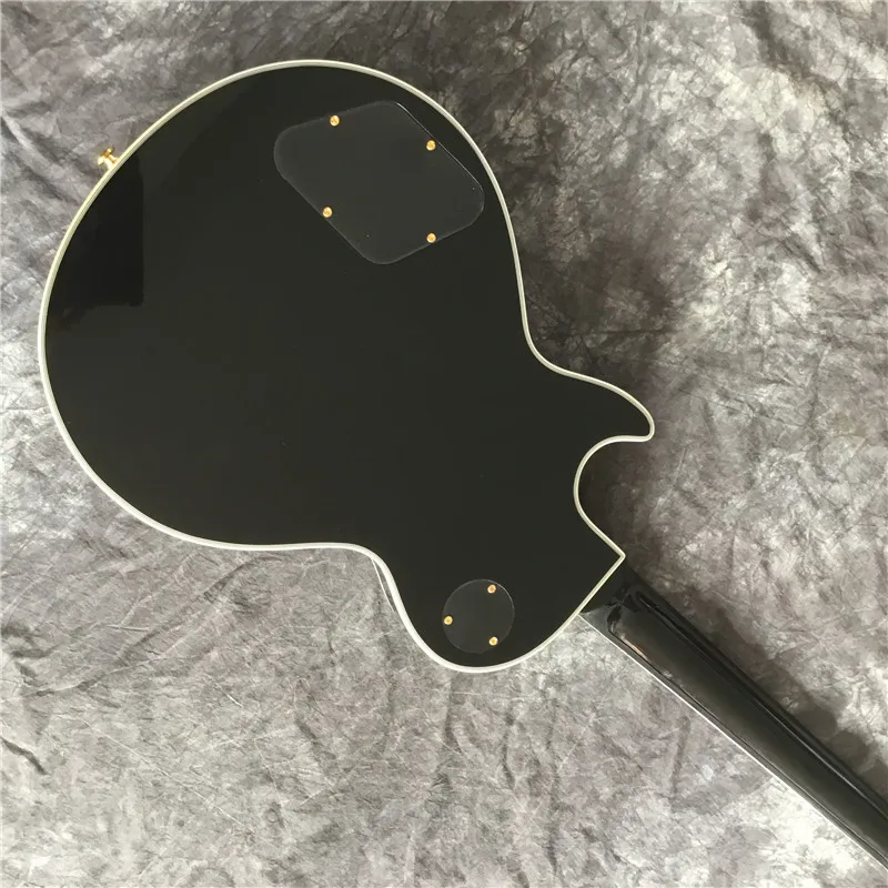 höchste qualität zum besten preis angepasst schwarz elektrische gitarre palisander griffbrett bindung zubehör gold stück free