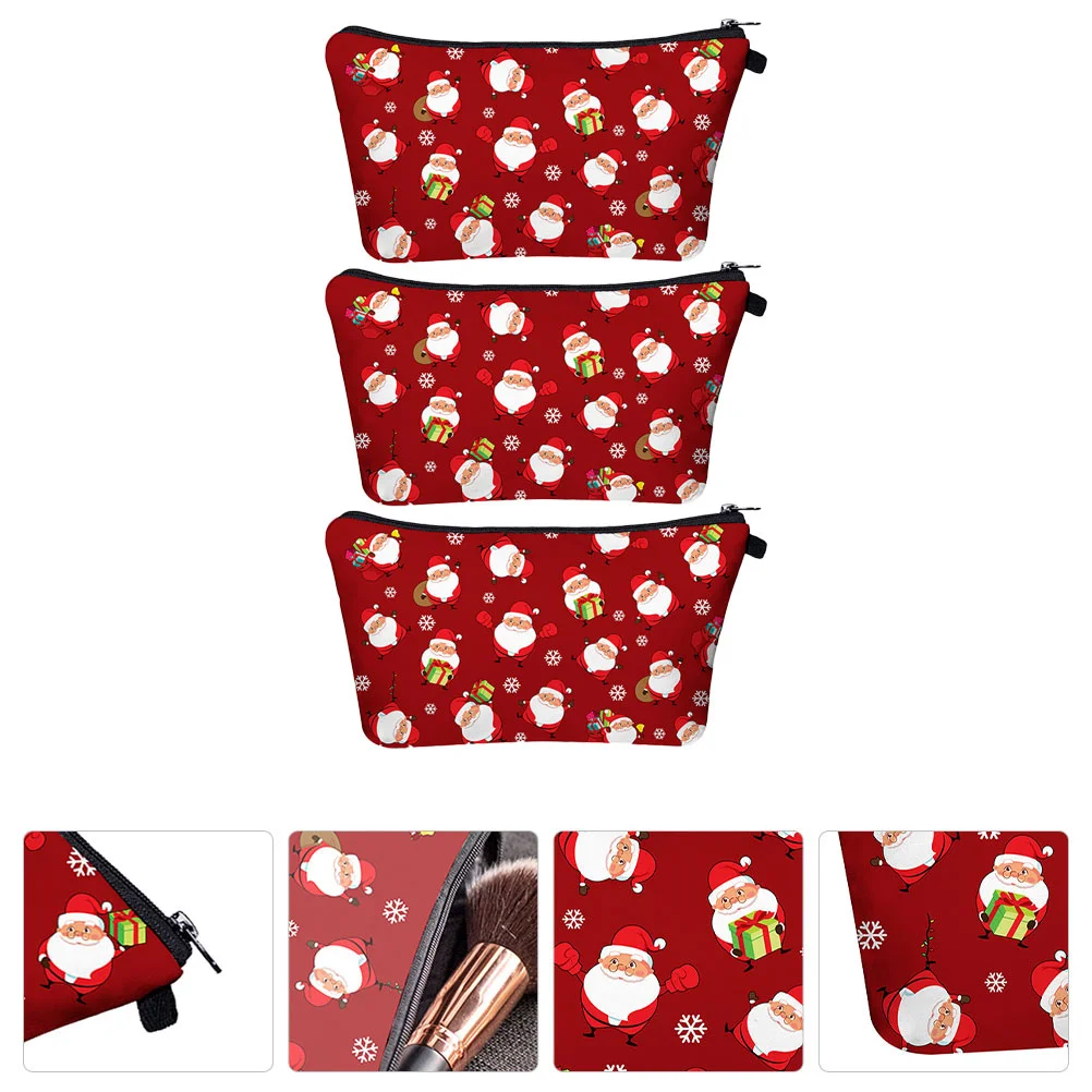 

3Pcs Cosmetic Pouch Girls Makeup Storage Bag Travel Outdoor Portable Bag