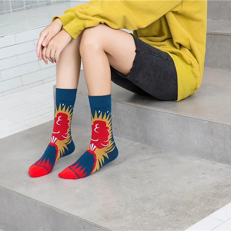 Оригинальные уличные модные носки для скейтборда в стиле хип хоп индивидуальные