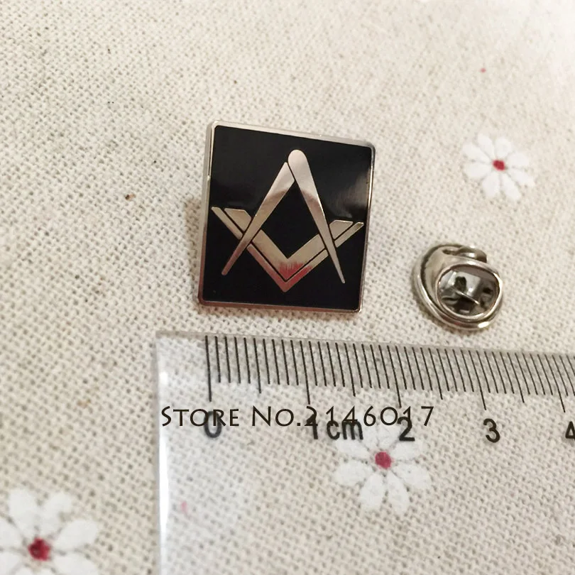 100pcs freemasonry square and compass custom enamel brooches and pins masonic free masons lapel pin metal badge craft souvenir