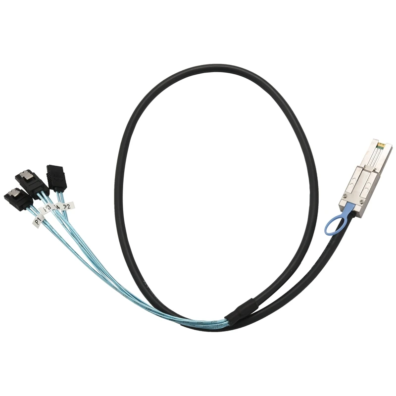 Mini Sas 26Pin (Sff-8088) штекер на 4 Sata 7Pin разъем хост/контроллер Целевая/задняя панель 1 м |