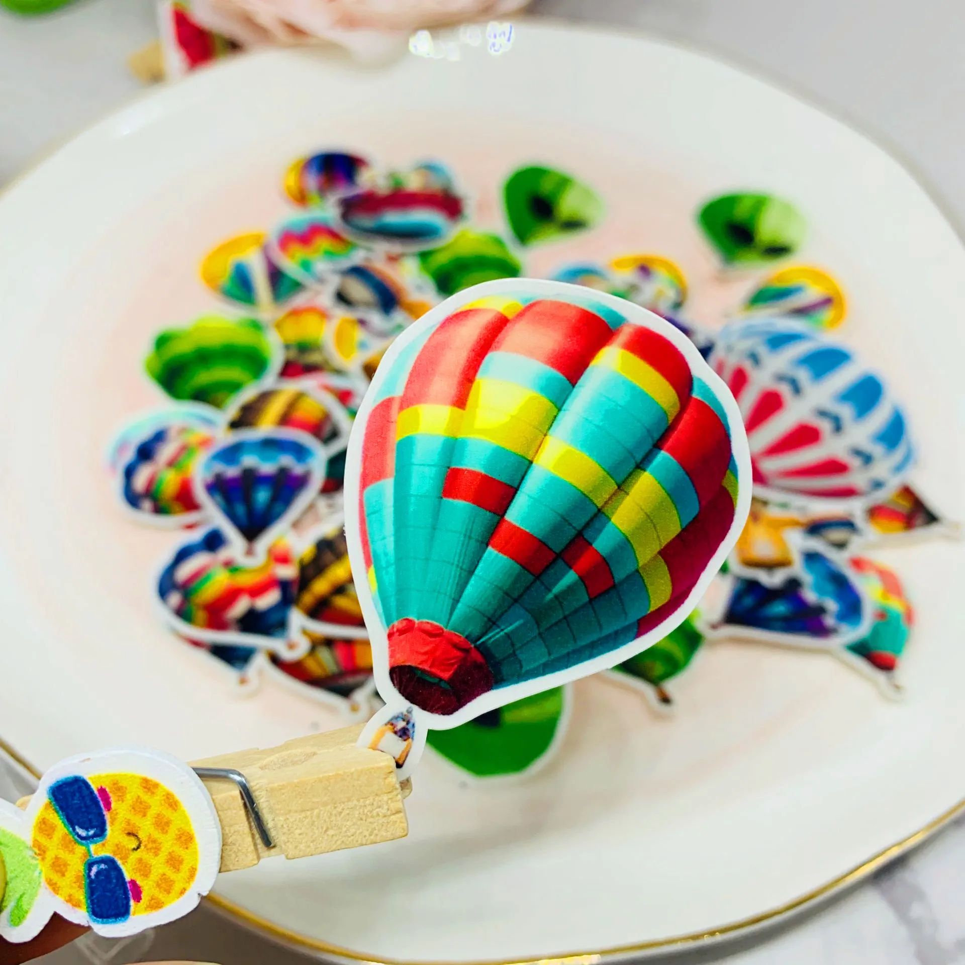 Новинка 40 шт./упак. винтажные красочные фотообои с горячим воздухом альбом сделай