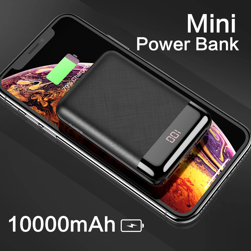 Внешний аккумулятор FLOVEME для Xiaomi Mini портативное зарядное устройство 10000 мАч iPhone X