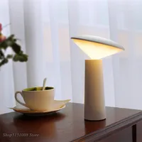 Modern LED Table Lamps  Dimmable Bedroom Reading lights Indoor Decor Desk Lights Portable USB Rechargeable Bedside lamp fixtures