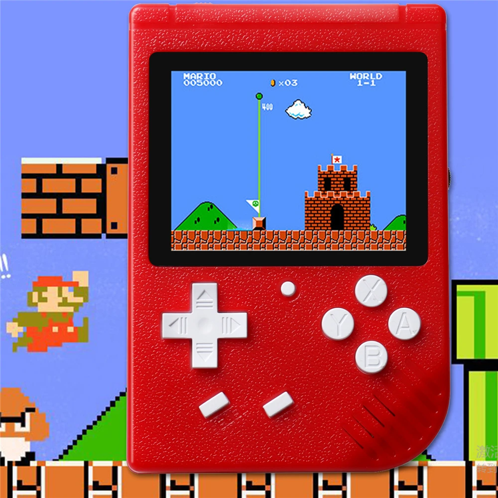 Мини классическая портативная игровая консоль чехол для телефона в виде ретро