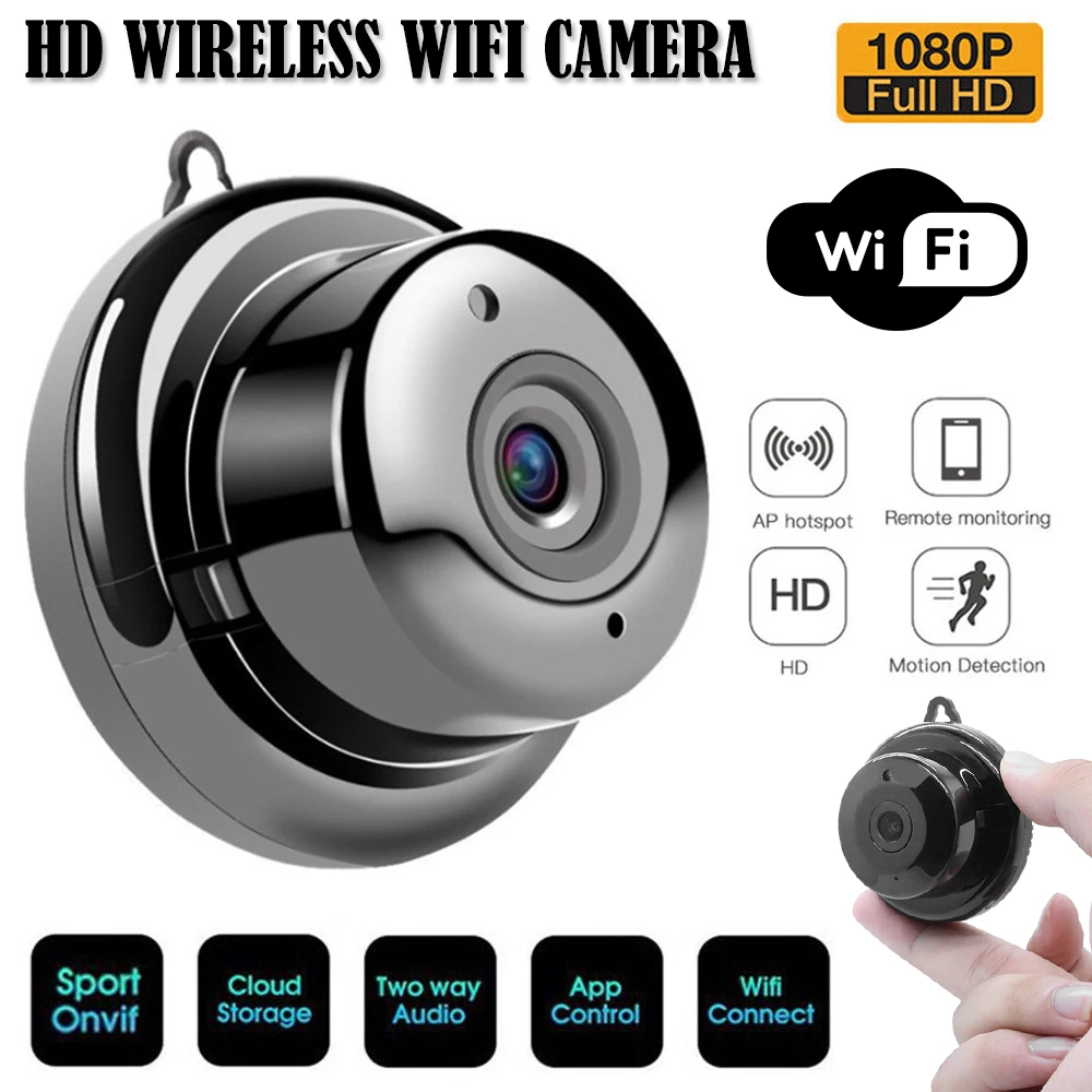 Беспроводная IP камера с функцией ночного видения HD 1080P|Камеры видеонаблюдения| |