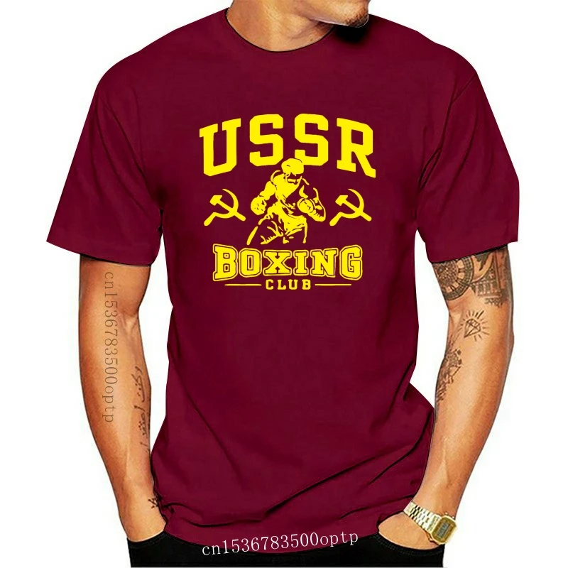

New T-Shirt Uomo Rosso Tboxe Ussr Boxing 2021 2021 Arrival T Shirt Casual Men Clothing Nerd T Shirts
