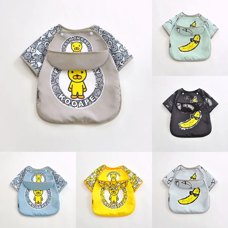 

Baby maternal and infant products newborn feeding soft plush bib apron waterproof antifouling cartoon animal eating cover