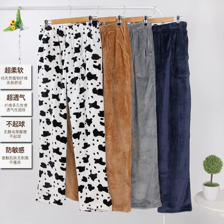 

Flaneel Pajama Pants Men Sleep Wear Lounge Wear For Winter 21047