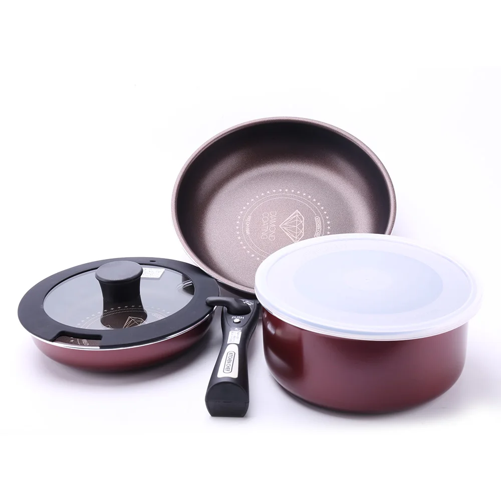 

Factory Directly Supply Pots Pans 3PCS Nonstick Cookware Set For Kitchen