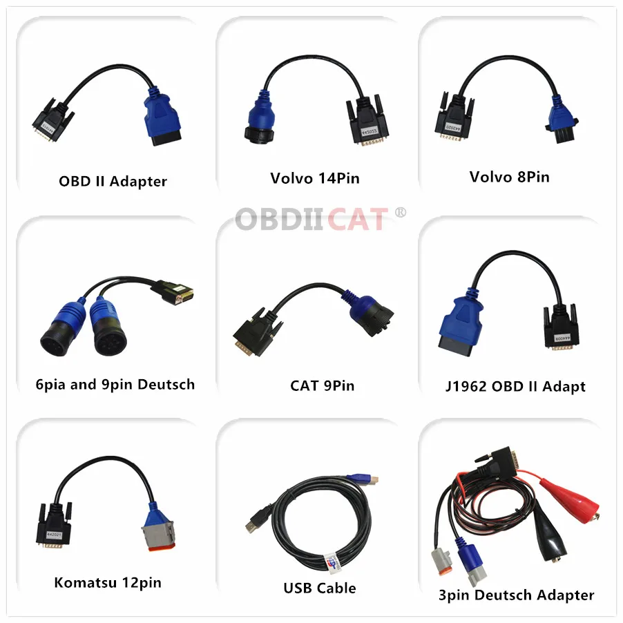 obdiicat usb link 2 with bluetooth heavy truck scanner 125032 heavy duty truck diagnostic tool better than dpa5 free global shipping