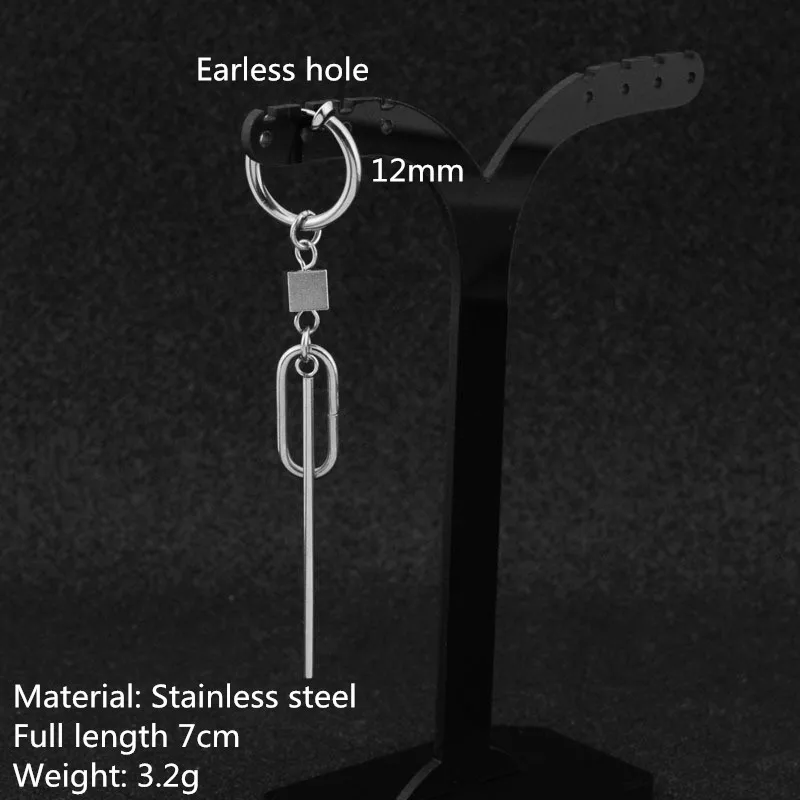 Earless hole Мужская серьга Для мужчин s один шип серьги из нержавеющей стали, ребята, аксессуар, хипстер, стиля гранж, панк, серьги кинжалы Для мужчин - Окраска металла: Earless hole