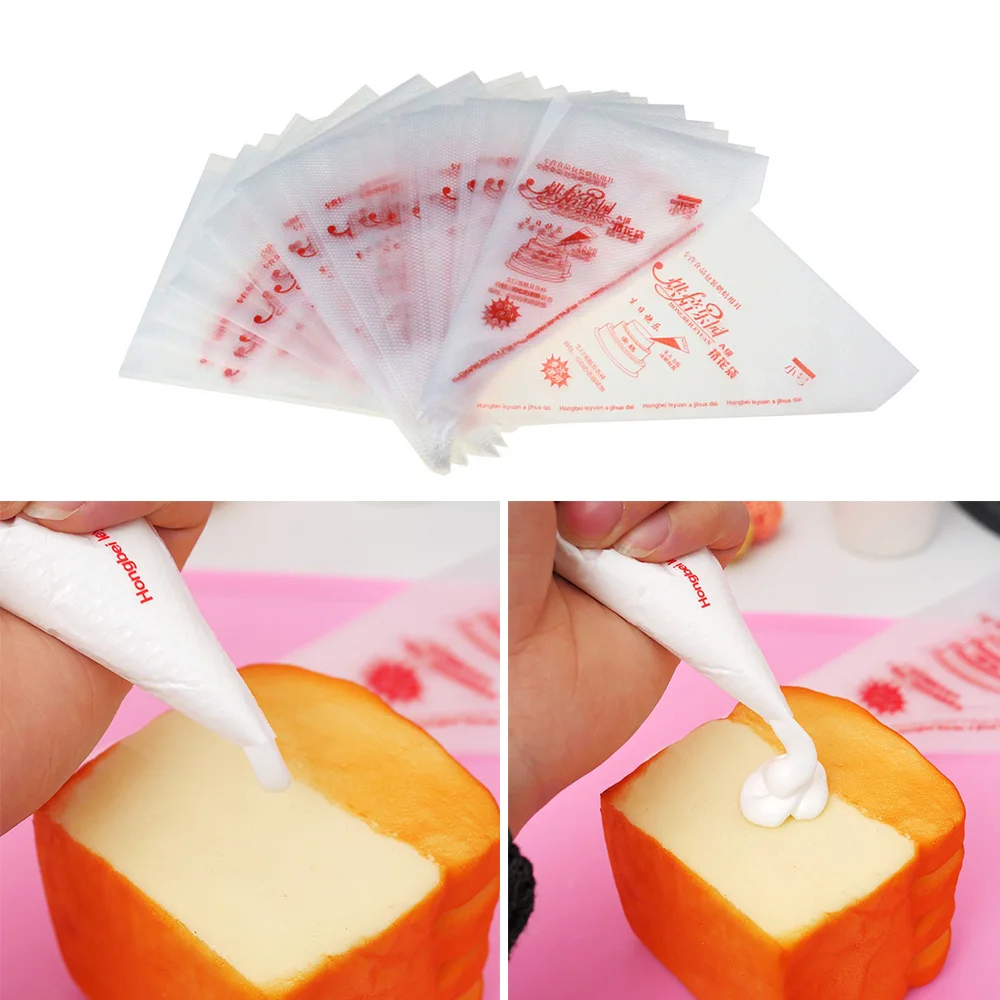 100 шт. одноразовый мешок для теста глазировки с изображением торта Декор кекса