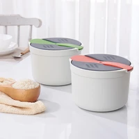 2l home restaurant lunch box food container rice cooker for microwave oven multifunctional rice cooker two layer steam pot