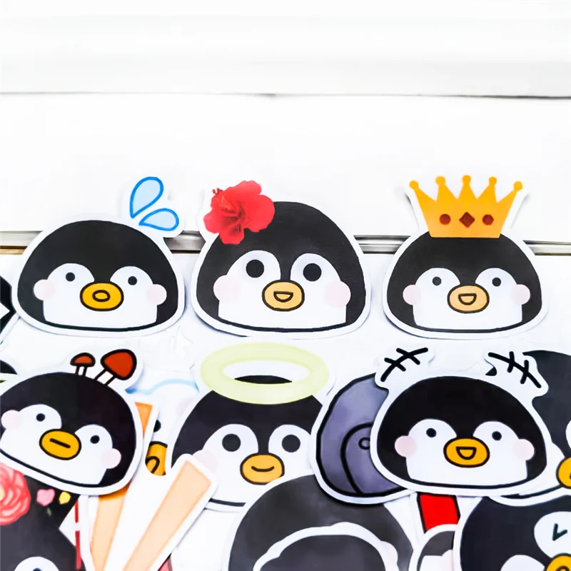 

40pcs Cute penguin Fun Paper Stickers DIY Craft Scrapbooking Album daily Happy Planner Decorative Stickers