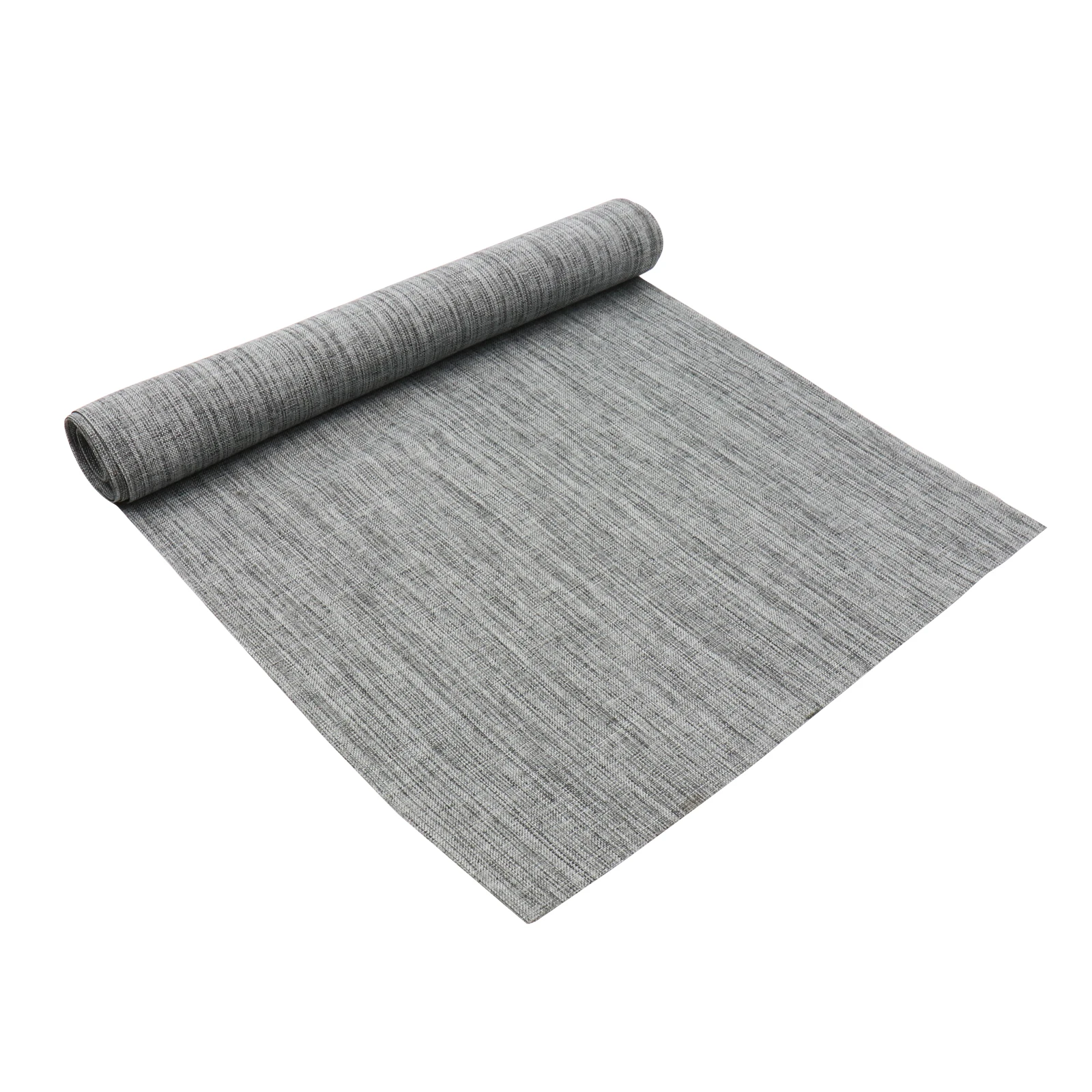 

Rustic Solid Gray Table Runner with 2 Bands Imitation Linen Unlocked Edge Table Runners Home Wedding Party Decoration Table Flag