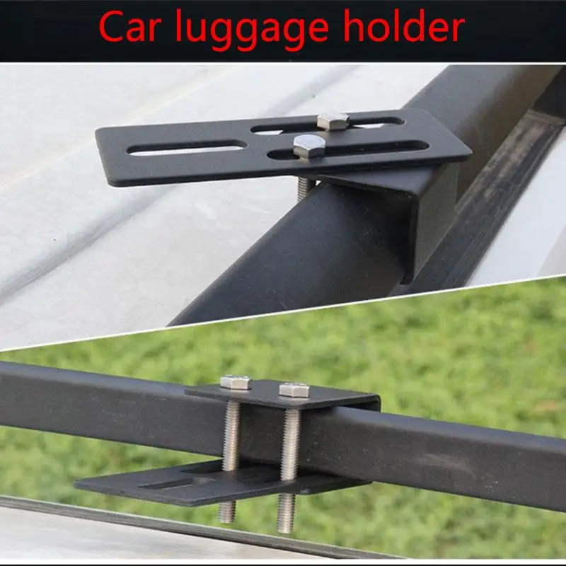 

2pcs Universal Car Luggage Rack Mounting Bracket SUV Roof Light Bar Stand Holder L41C