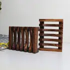 Деревянная подставка для хранения натурального бамбукового мыла