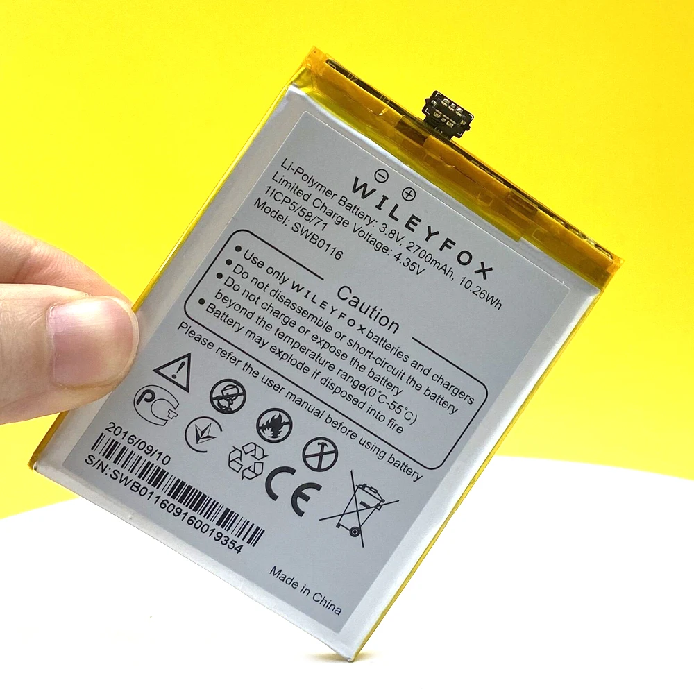 Bater&iacute;a de 2700mAh para tel&eacute;fono Wileyfox Swift 2 / 2 Plus, Original, nueva, SWB0116, en Stock, alta calidad-5