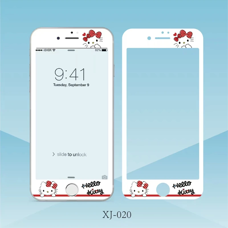 Hello kitty Нано покрытие закаленное стекло полное покрытие экрана Защитная пленка для iPhone 6/6 S/6 plus/7/7 plus/8/8plus