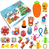 2022 advent calendar squeeze toys kids gift christmas little dolls bubble popping anti stress squishy sensory fidget sets