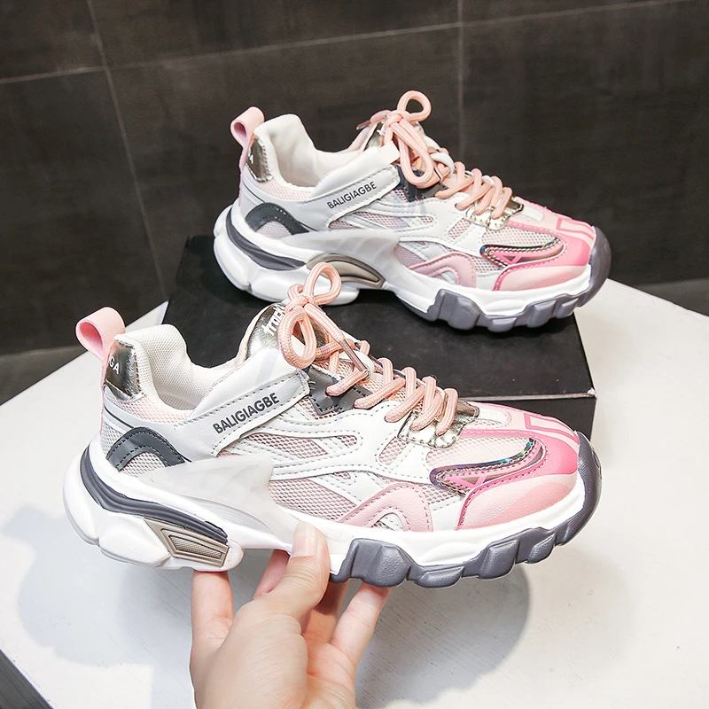 

Sneakers Women Chunky Shoes New Fashion Designer Mesh Casual Breathable Ladies Sport Shoes Platform Sneakers Women Zapatos Mujer