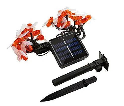 

50 LED 10M Cute Honey Bee Solar Power Led String Fairy Light Outdoor Solar String Light Garden Fence Patio Christmas Decor