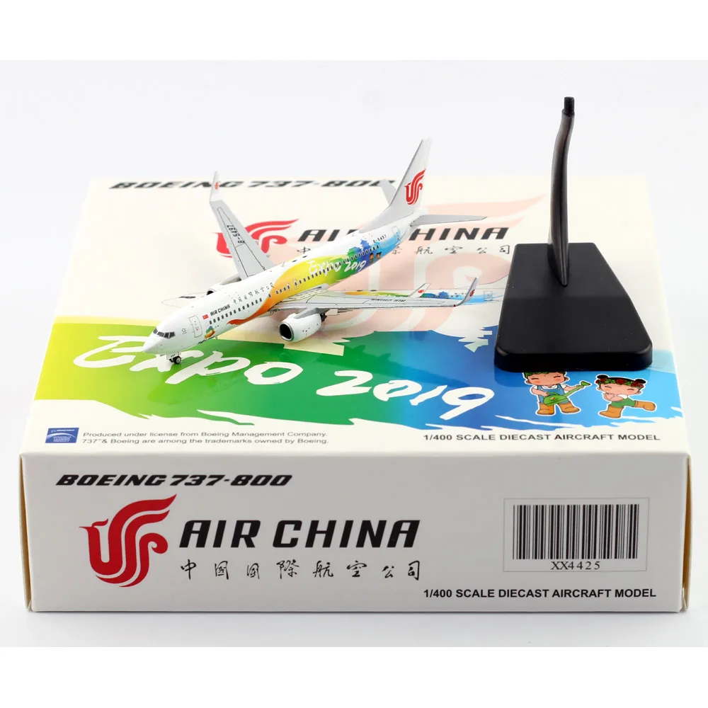 

1:400 Alloy Collectible Plane Gift JC Wings XX4425 Air China "Beijing Expo 2019" Boeing B737-800 Diecast Aircarft Model B-5497