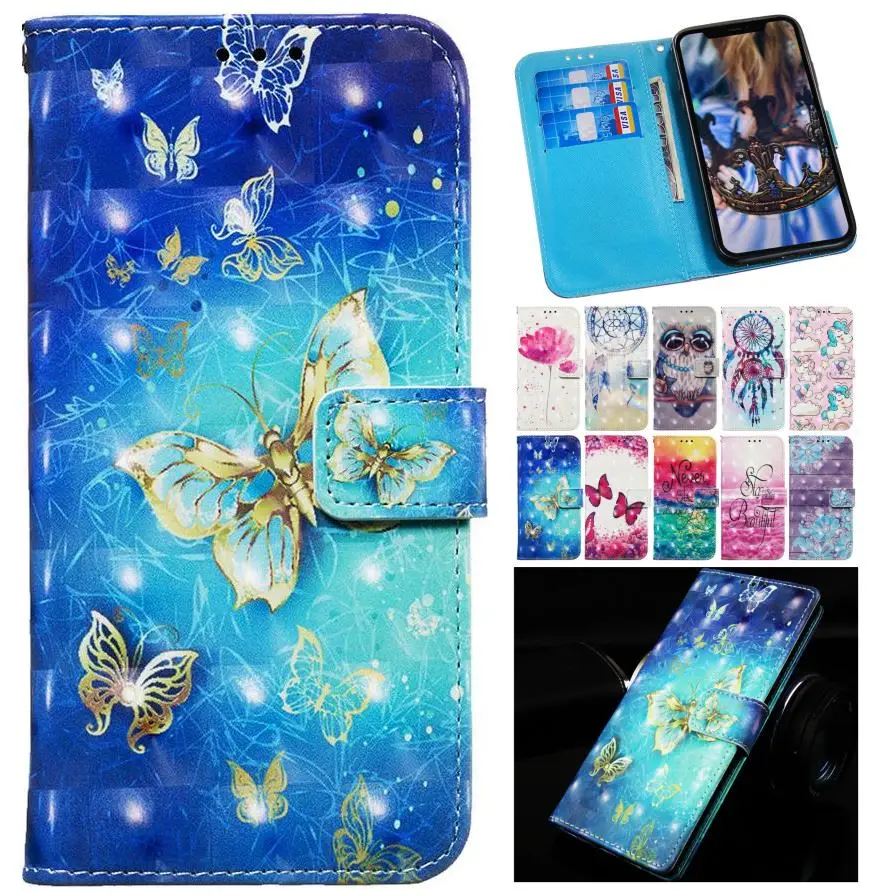 Чехол бабочка для Xiaomi Poco X3 Nfc M3 F1 Mi 10 Lite 9T 6X 5X S2 Y2 A2 A1 Redmi Note 7 8 9 Pro K20 8A