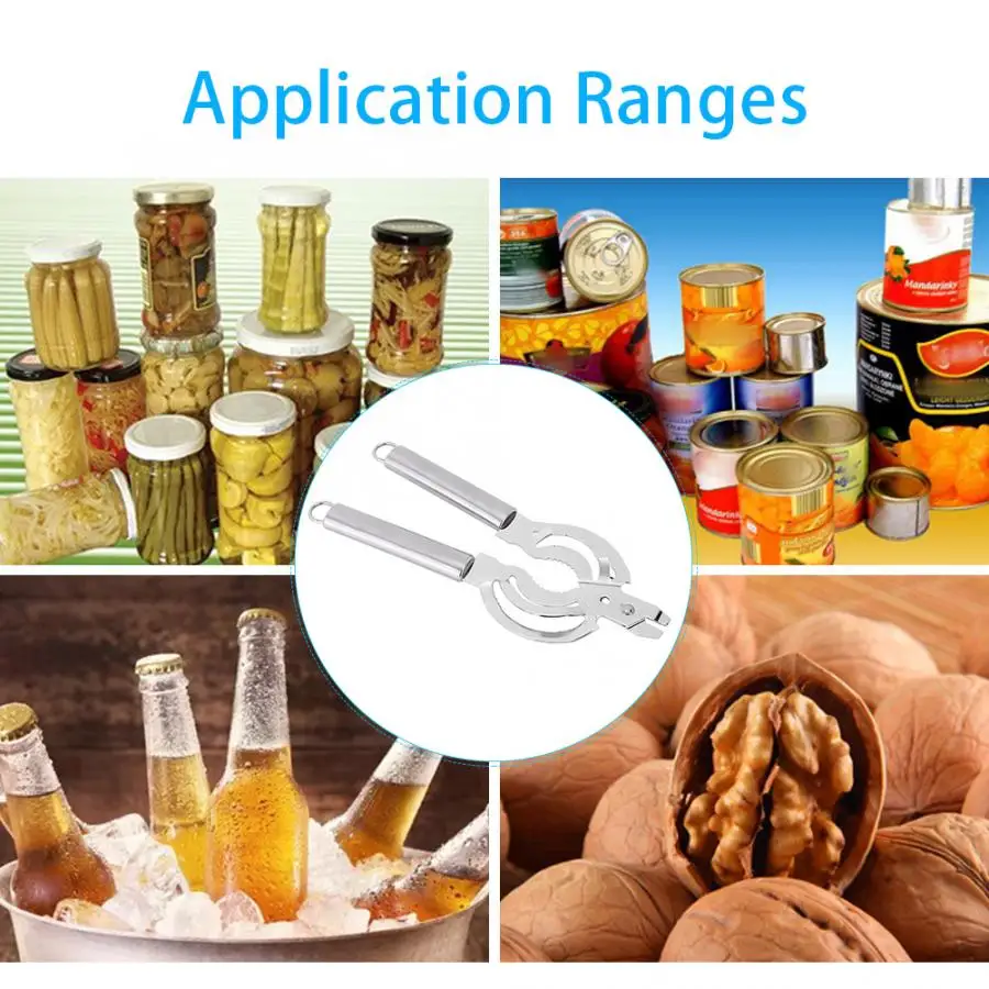 

Multifunctional Stainless Steel Can Opener Bottle Jar Lid Remover Kitchen Tool Beer Can Bottle Opener Kitchen Gadgets
