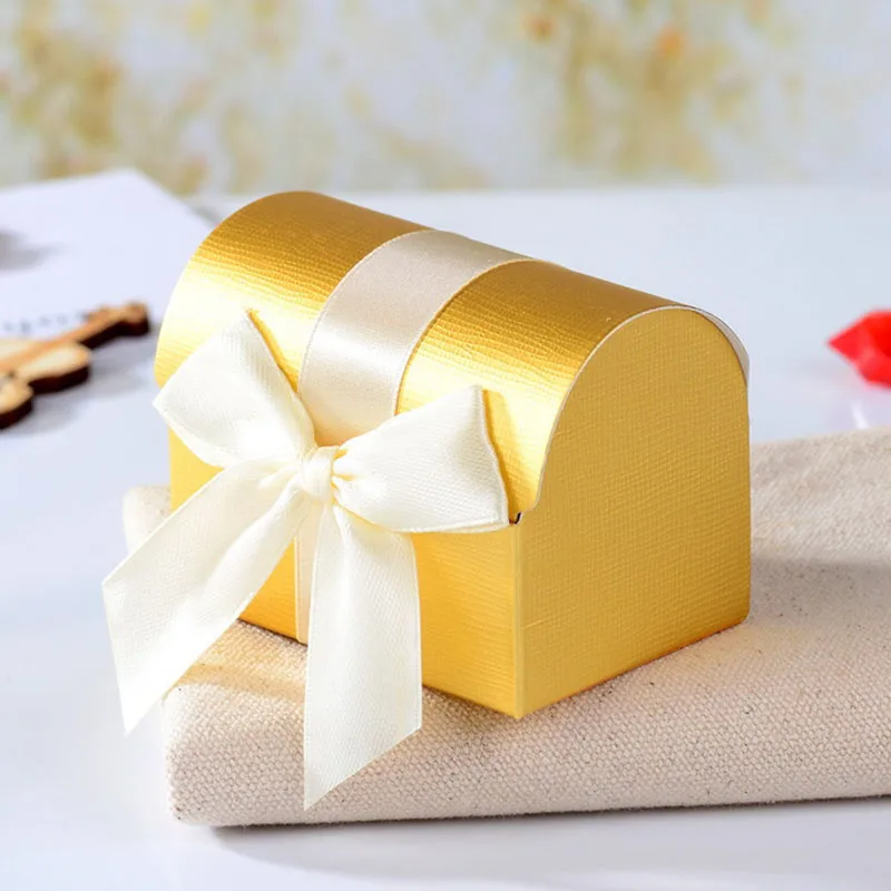 

Lovely Gold Paper Candy Boxes For Baby Shower gift box Birthday Wedding Christmas Party Accessories Packaging Favor Box