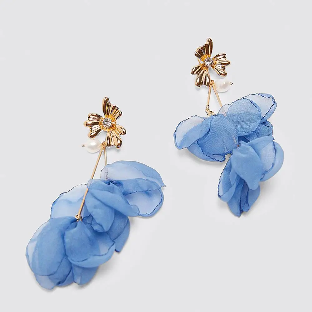 Женские Кружевные серьги JJFOUCS вечерние подвески ручной работы с цветочным