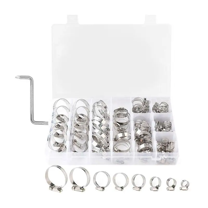 80 шт. зажим для шланга водогазовой трубы из нержавеющей стали мини зажимы труб