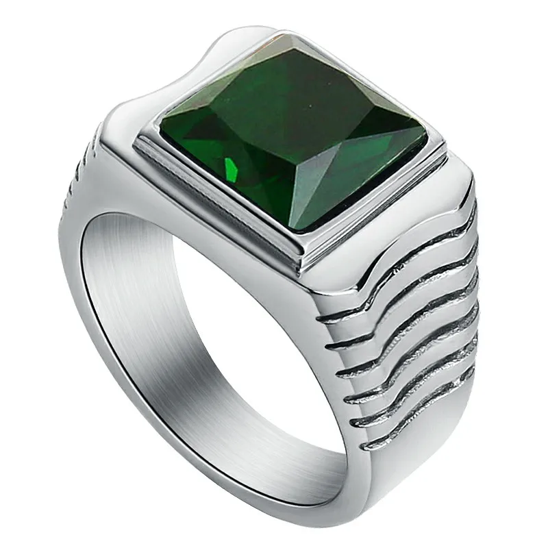 Valily Jewelry Для женщин кольцо Нержавеющая сталь цвета: золотистый, красный/черный камень кубический цирконий Кольца для Для мужчин обручальное кольцо с простыми линями кольца