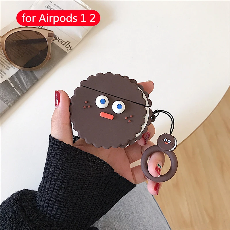 24 Милый беспроводной чехол для наушников с Bluetooth для apple airpods 2, силиконовая Мягкая коробка с рисунком молочного чая, аксессуары для airpods - Цвет: 24