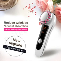 remove wrinkles tender skin whitening home massager intelligent beauty instrument red blue ion vibration face lift clean repair