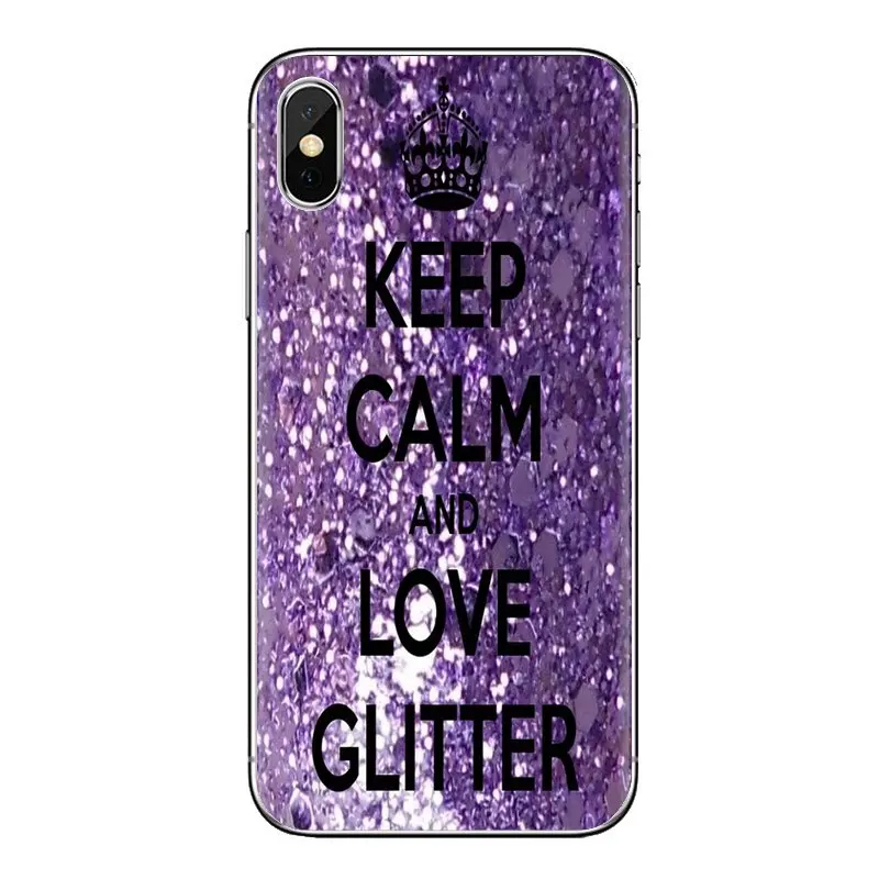 Чехлы для телефонов Xiaomi Redmi 4 3 3S Pro mi 4i 4C 5 5s Max Note 2 Keep Calm and Love gliter on Pastel |