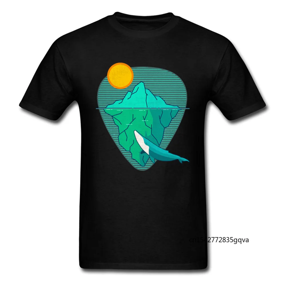 

Humpback Whale Under The Iceberg T-Shirt for Men Short Sleeve Tops T Shirt Classic Summer Crew Neck Tee-Shirt Family