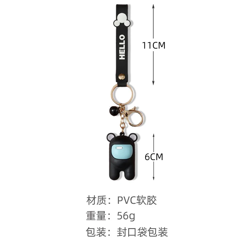 

Among Us Keychain Trust No One Among Us Toy Stuffed Doll Bag Key Chains Pendant Xmas Gifts Keyring Gifts 2020 New Anime Game
