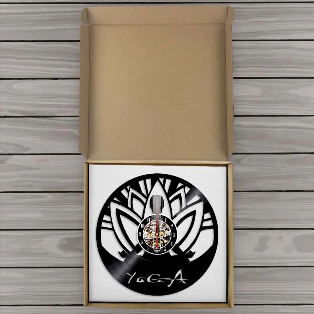 Настенные часы Ом Йога студия дзен медитация Будда минимализм выравнивание себя