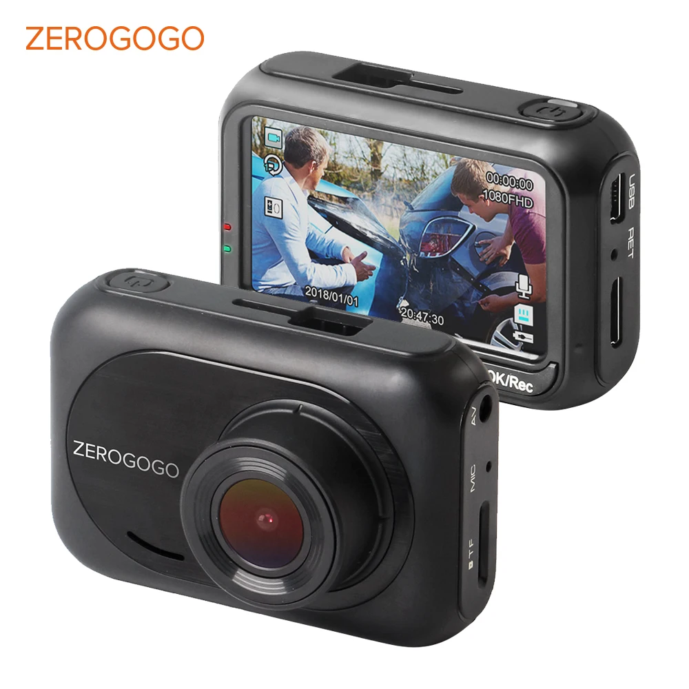 ZEROGOGO Автомобильный видеорегистратор Мини Full HD 1080P с углом обзора 170 градусов NOVATEK