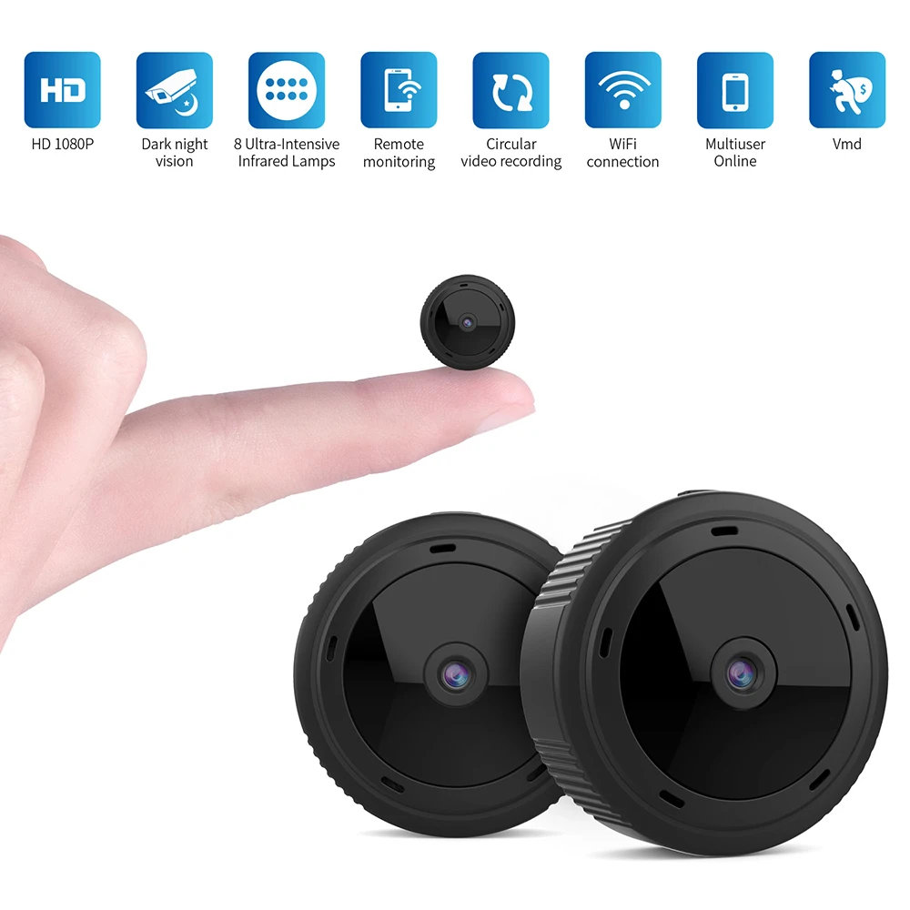 

Wifi Mini Camera HD 1080P Night Vision Detection Motion micro Camera Remote Home Security Camcorder Wireless Surveillance Cam