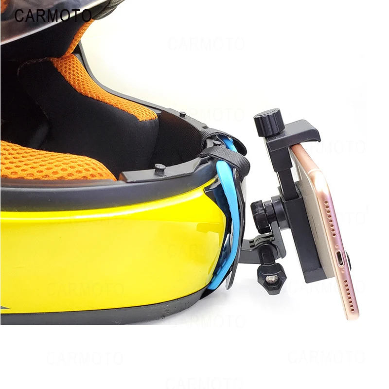 Регулируемый мотоциклетный шлем подбородок крепление для GoPro держатель камеры набор портативный strongнагрузка емкость легкий легко установить фиксированный