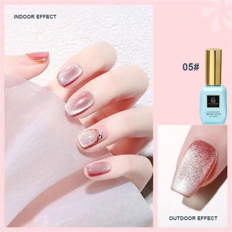 

AILANUO 15ml Professional Magnetic Gel Nail Polish Colorful Shining Glitter Nail Art Varnish Cat Nail UV LED Gel For Women TSLM1