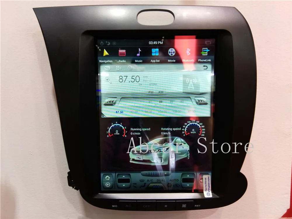 Автомобильный dvd плеер Tesla style 10 4 дюйма Android 9 0 GPS навигация для KIA CERATO K3 FORTE 2013 2017