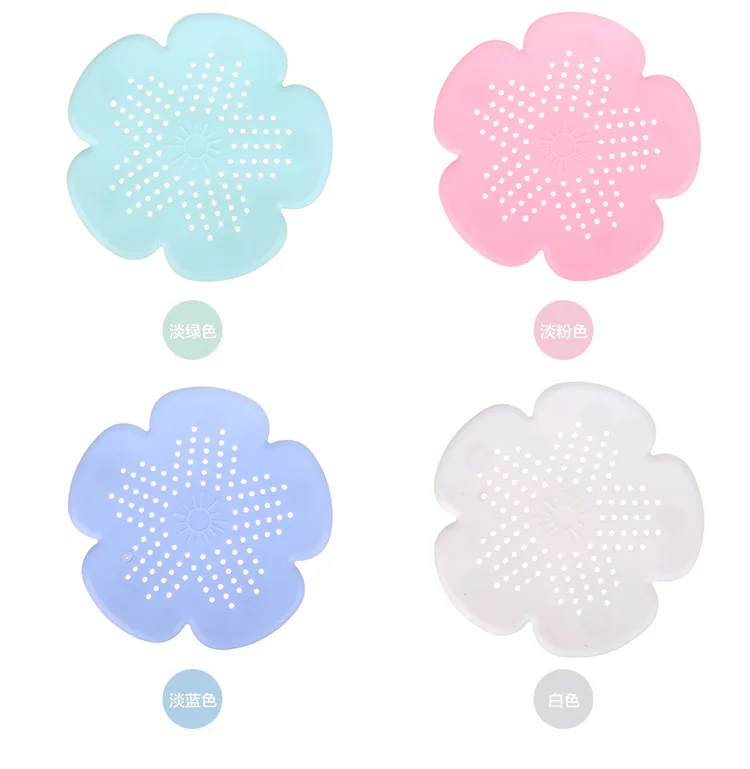 Цветок сливы резиновый круг Силиконовый Фильтр для раковины фильтр воды слив